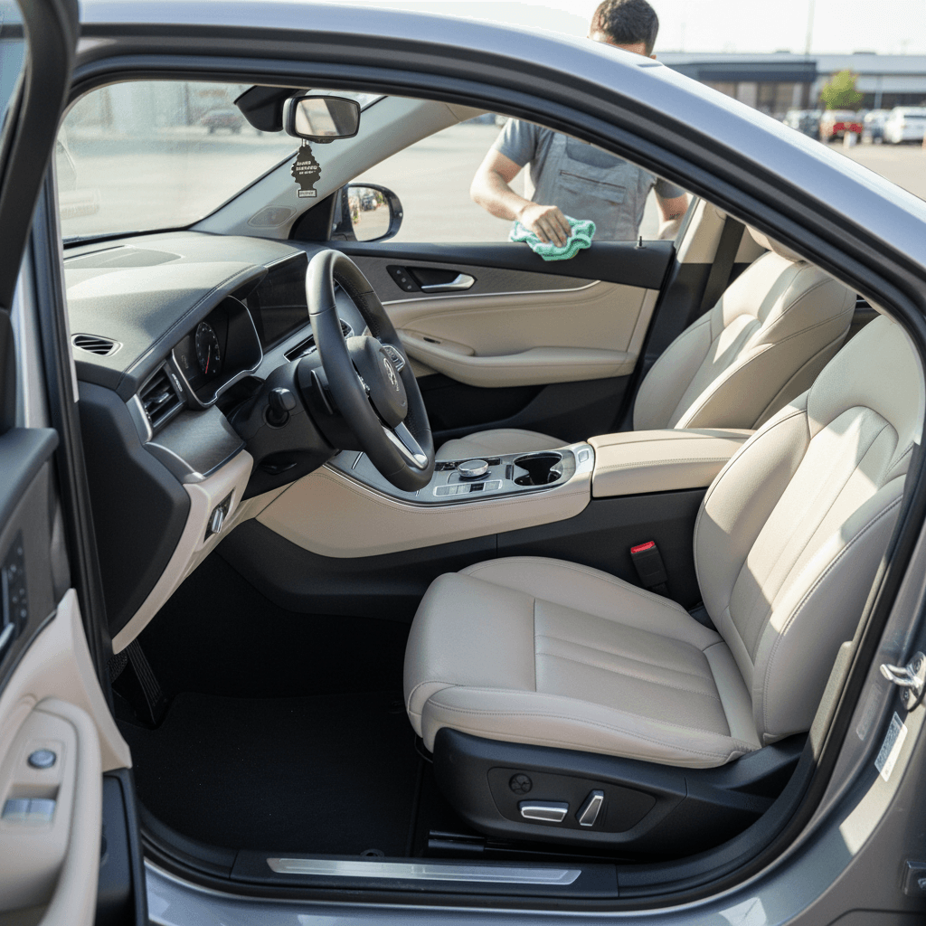 Clean car interior