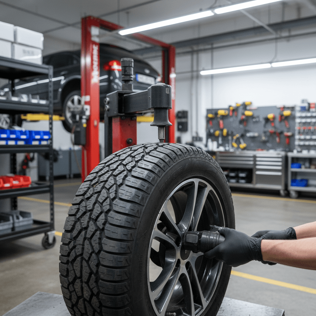 Detailing a wheel and tire